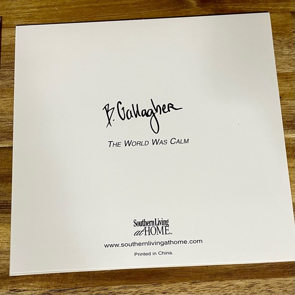 Southern Living B. Gallagher The World Was Calm 12 Blank Note Cards Festive - Picture 6 of 9